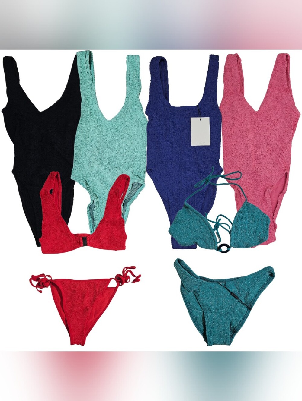 6 Bond-Eye Swimsuits Mara, Madison, Scout/Anisha, Ingrid/Sign One Size Bundle